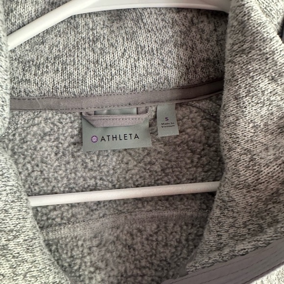 Athleta Heather Gray Unstoppable Fleece Lined Jacket - Picture 2 of 3